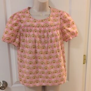 J. Crew Factory Smocked Blouse